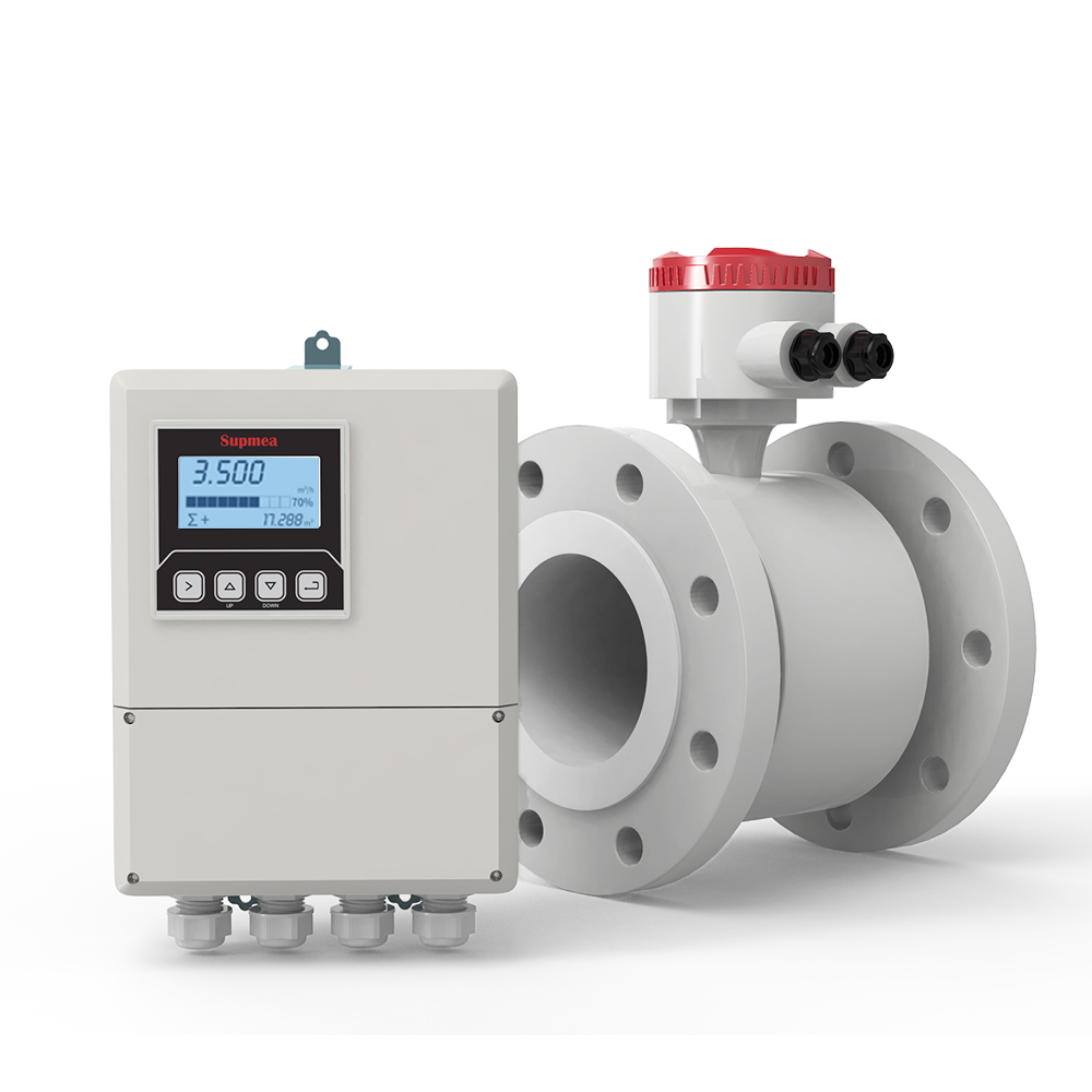 Remote magnetic flowmeter