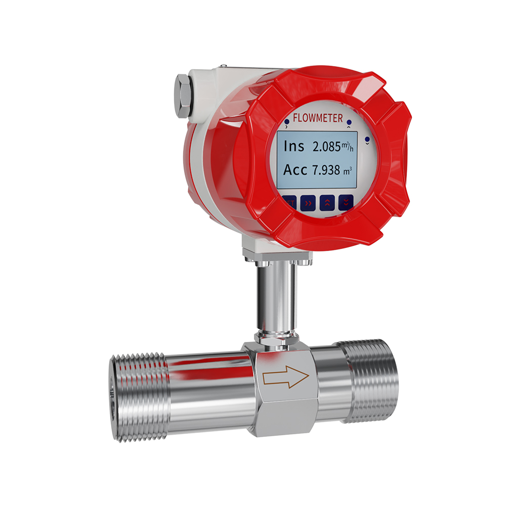 Turbine flowmeter thread connection